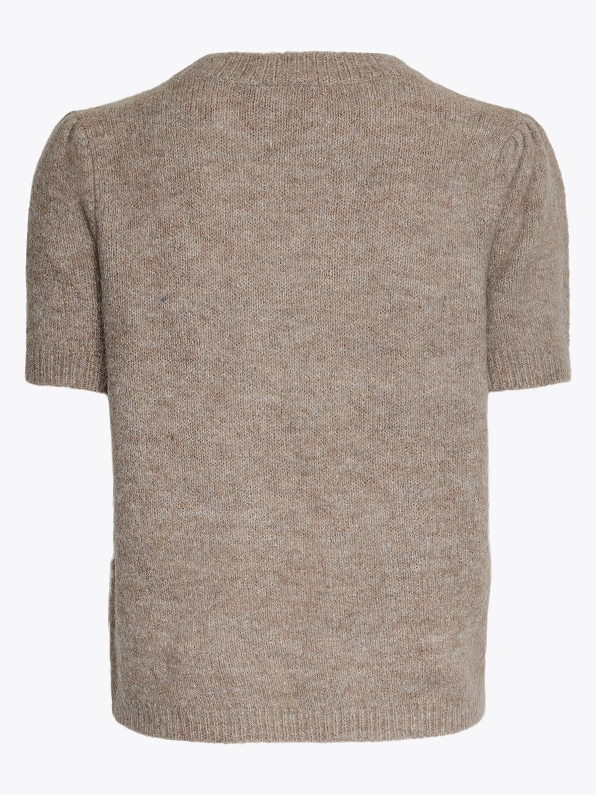 Y.A.S Anne Short Sleeve Knit Pullover Fungi