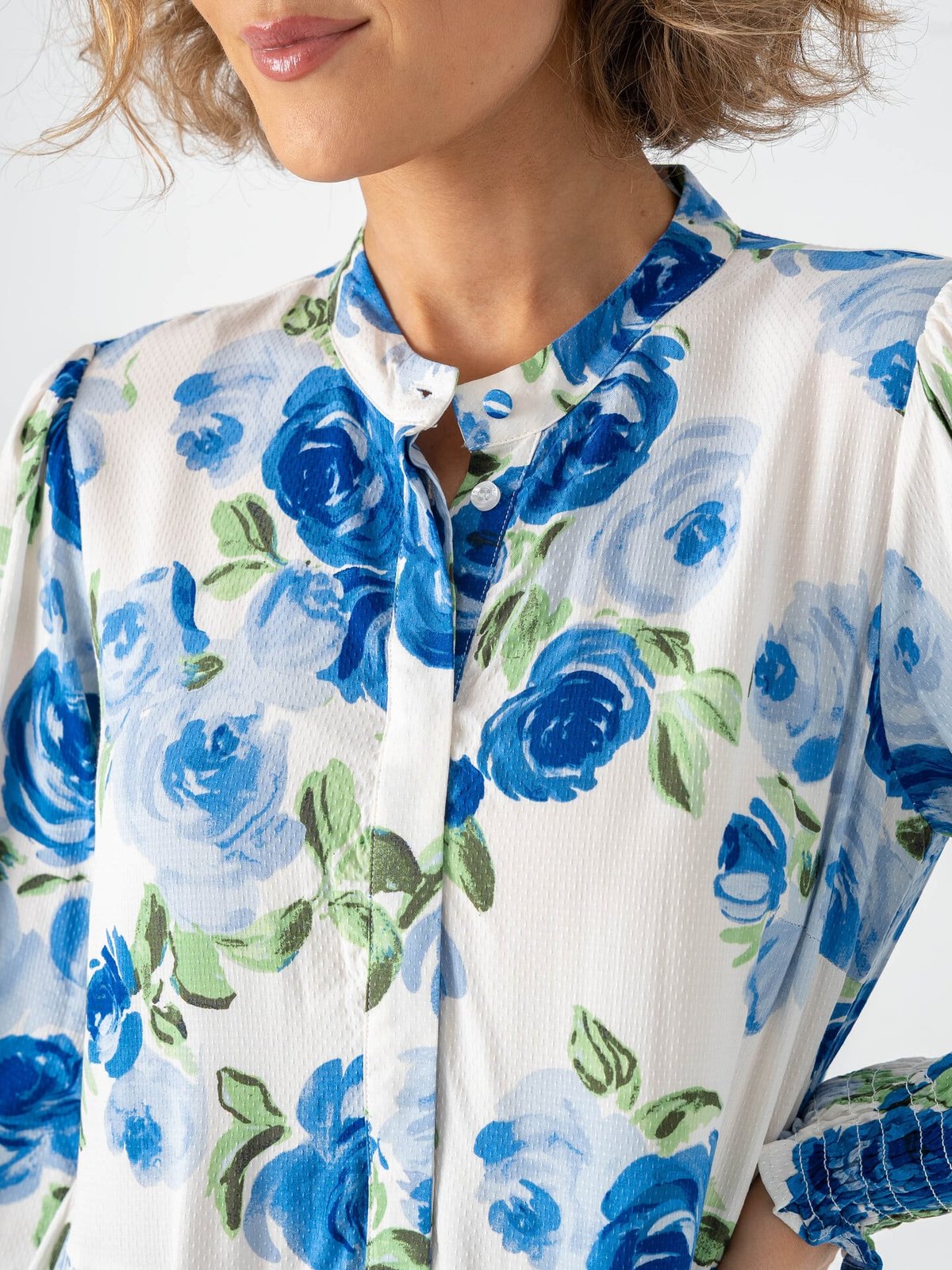 Y.A.S Asina Long Sleeve Long Shirt Dress Snow White / Emula