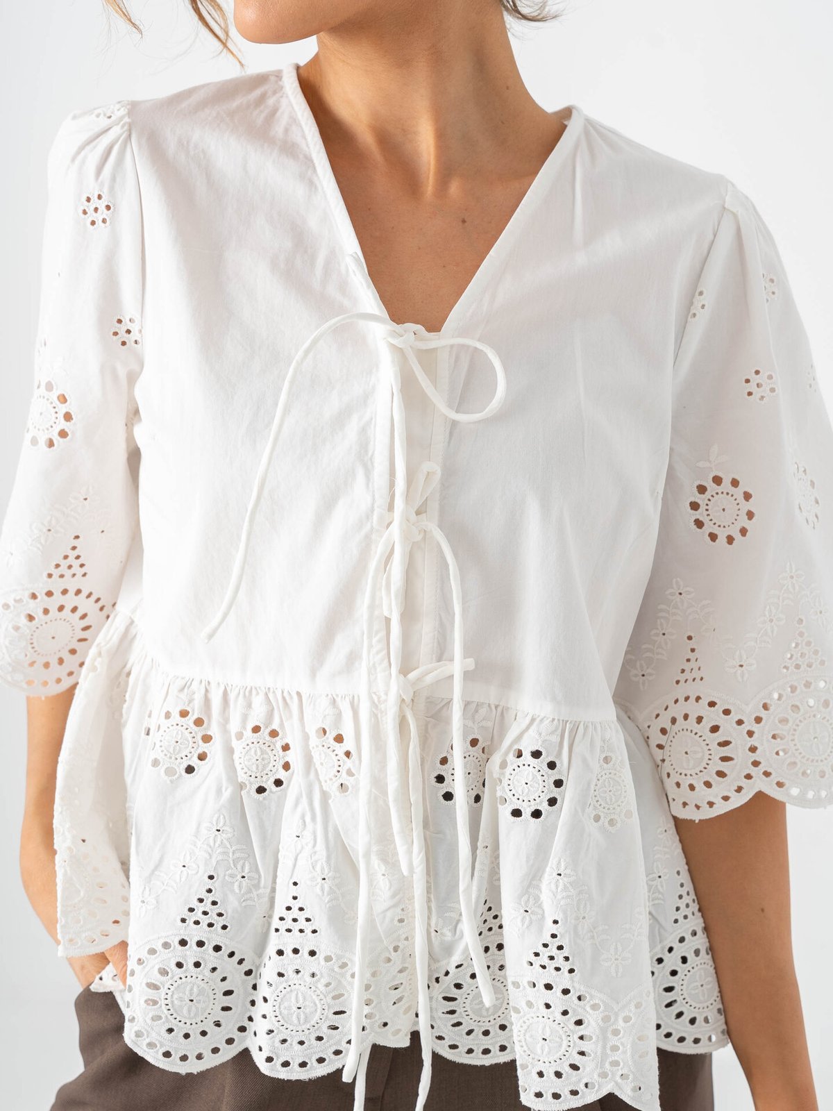 Y.A.S Cornelia 2/4 Tie Top Star White