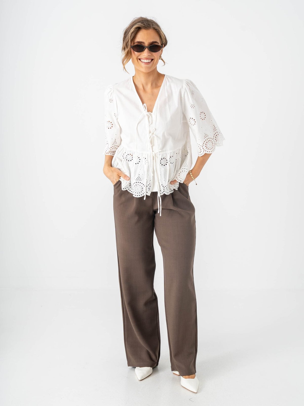 Y.A.S Cornelia 2/4 Tie Top Star White