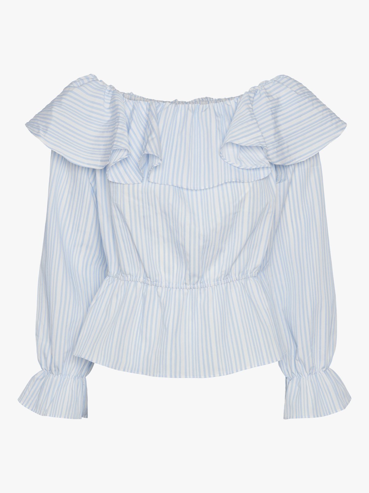 Y.A.S Cala Long Sleeve Os Top White / Stripes