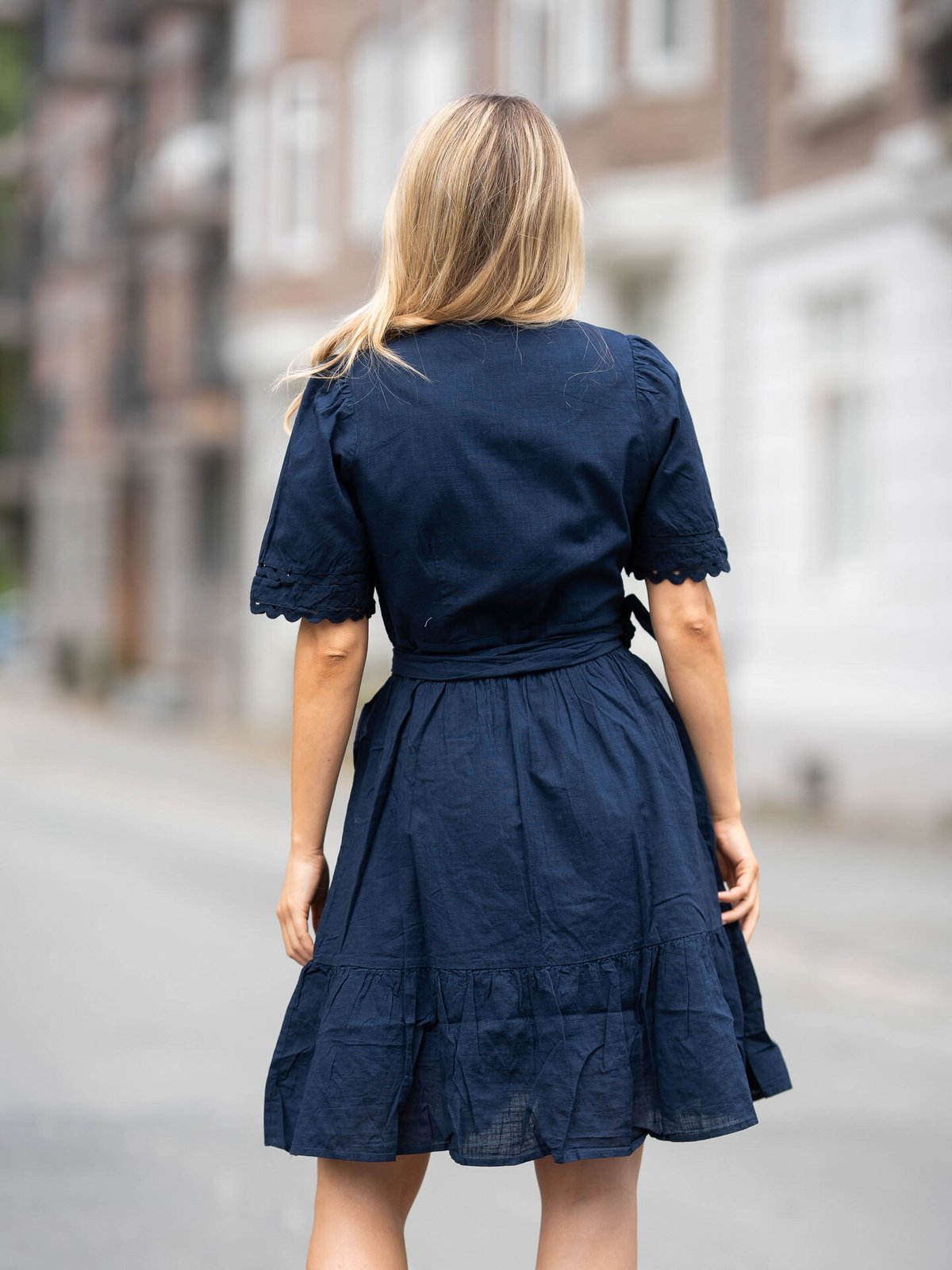 Y.A.S Navina 2/4 Wrap Dress Navy Blazer