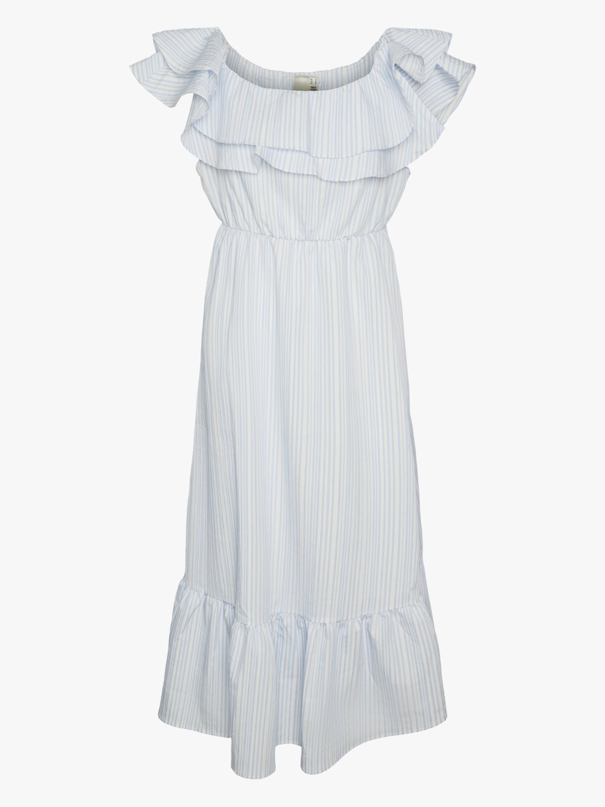 Y.A.S Cala Ankle Dress White / Stripes