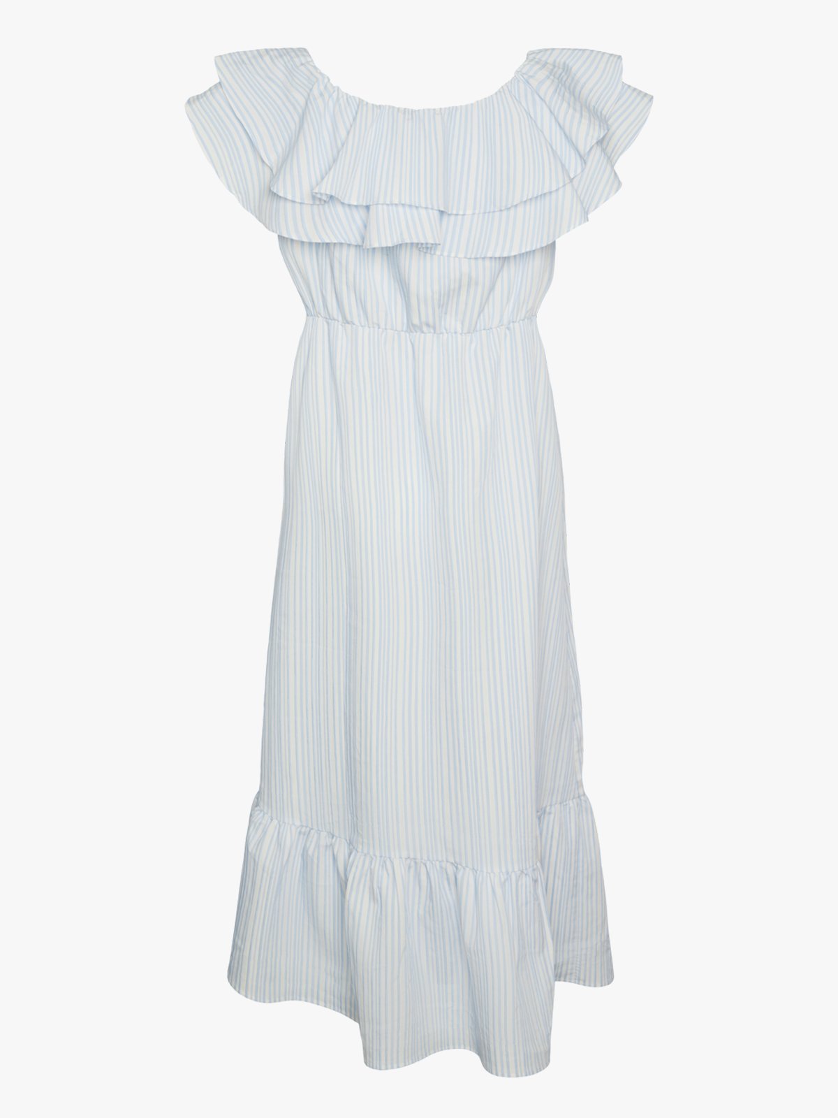 Y.A.S Cala Ankle Dress White / Stripes