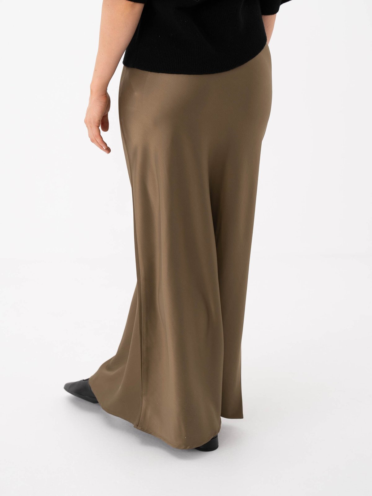 Y.A.S Pella High Waisted Maxi Skirt Capers