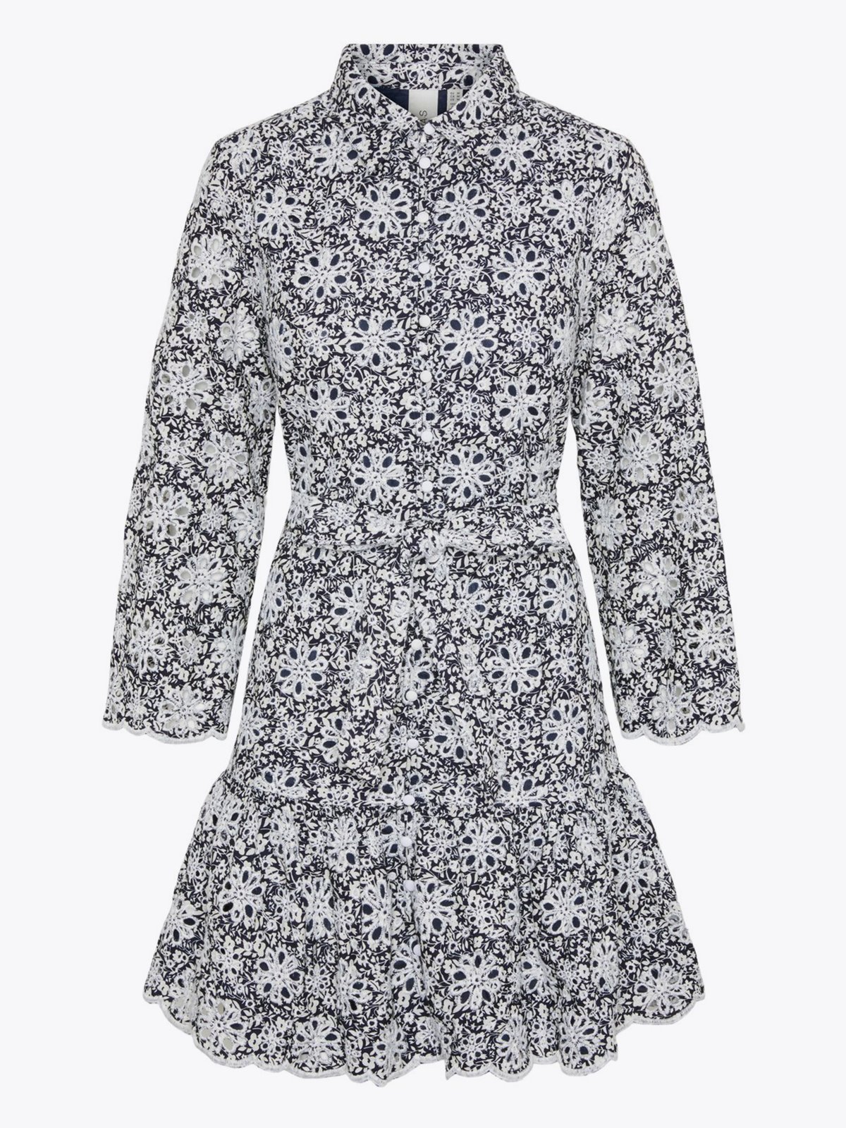 Y.A.S Corinna 7/8 Shirt Dress Navy Blazer Corinna Print