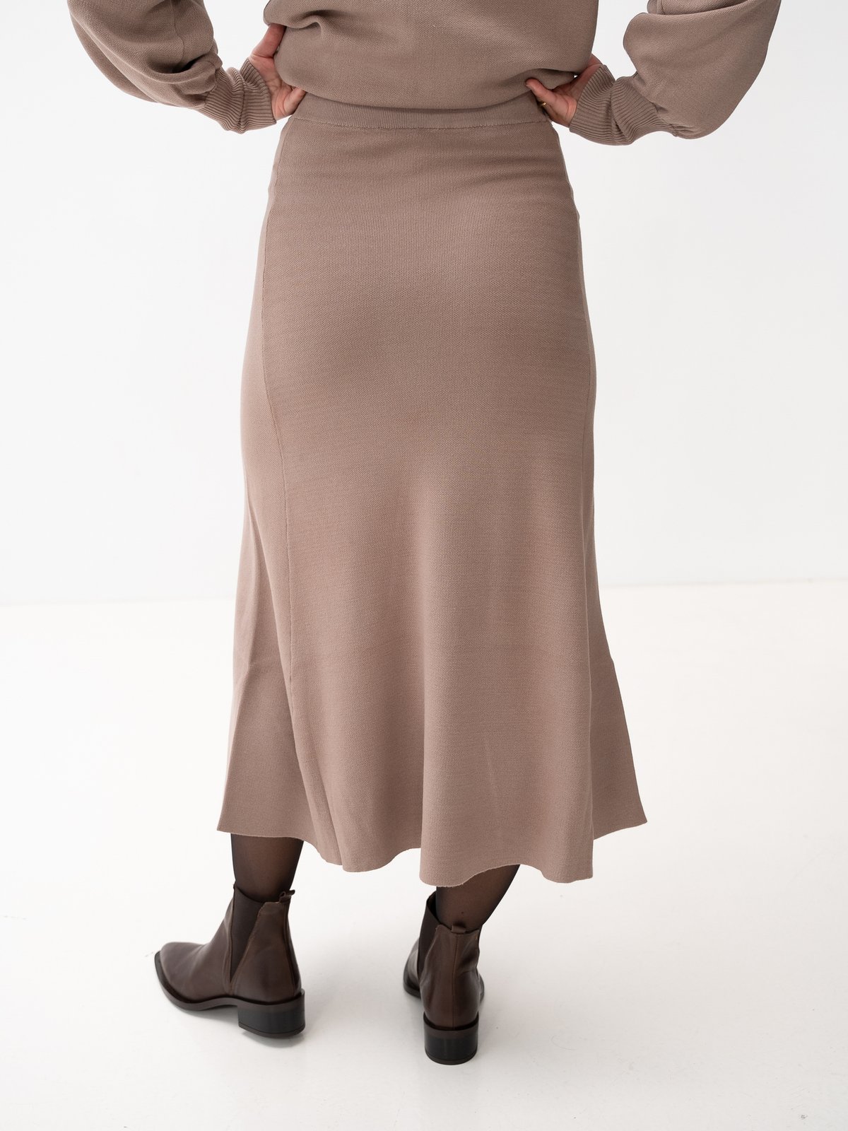 Y.A.S Fonny High Waist Ankle Skirt Fungi