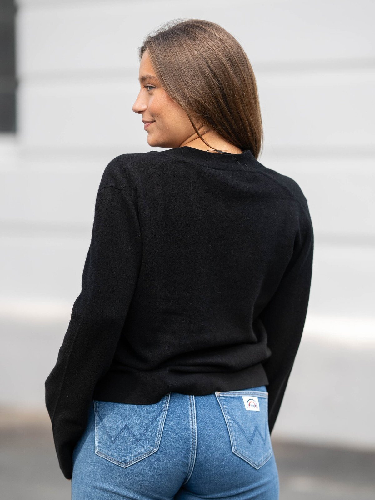 Y.A.S Emilie Long Sleeve Cardigan Knit Black