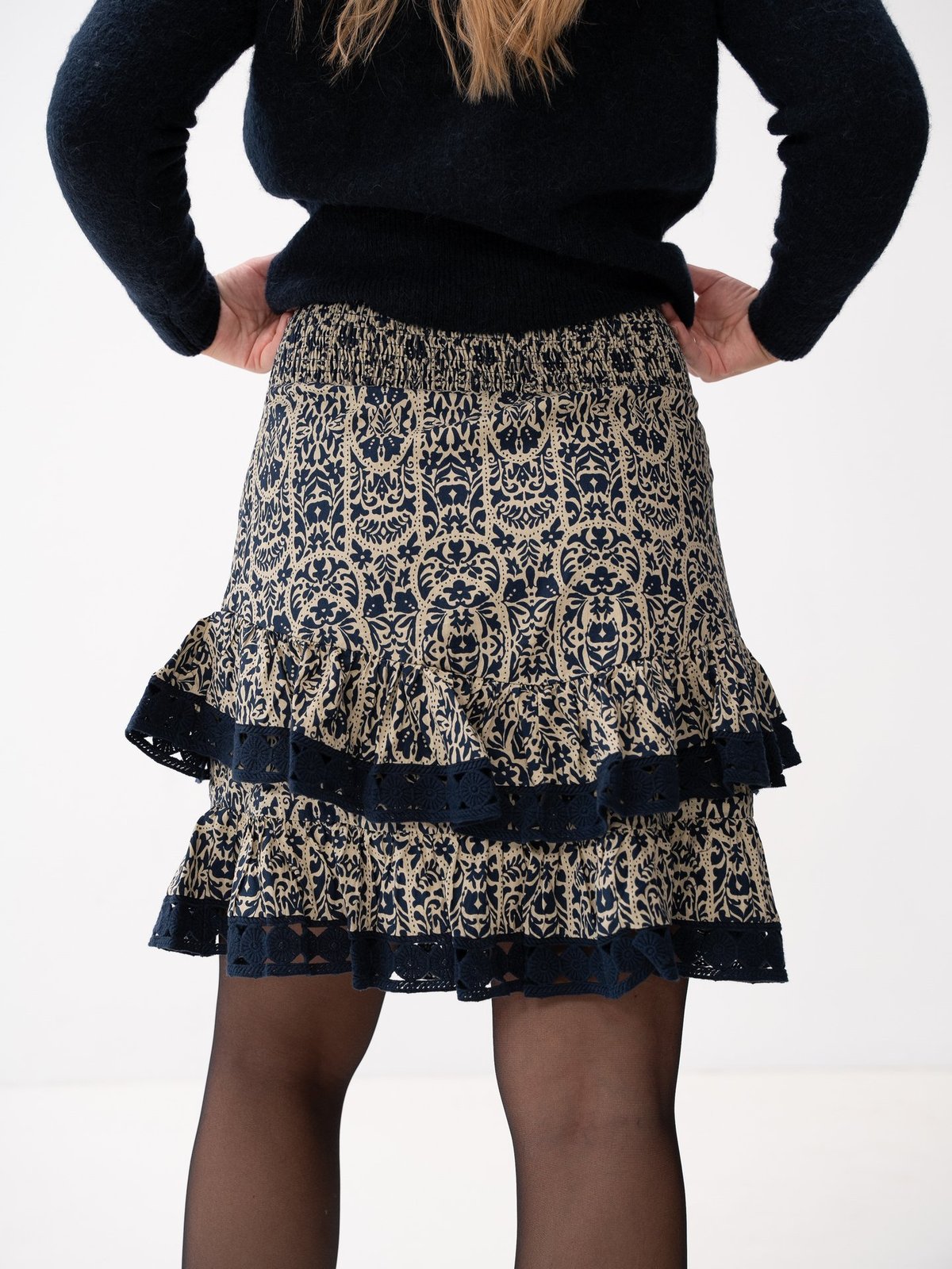 Y.A.S Wally High Waisted Skirt Safari Wally print