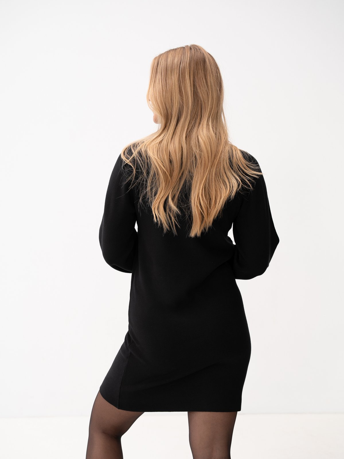Y.A.S Fonny Long Sleeve Knit Dress Black