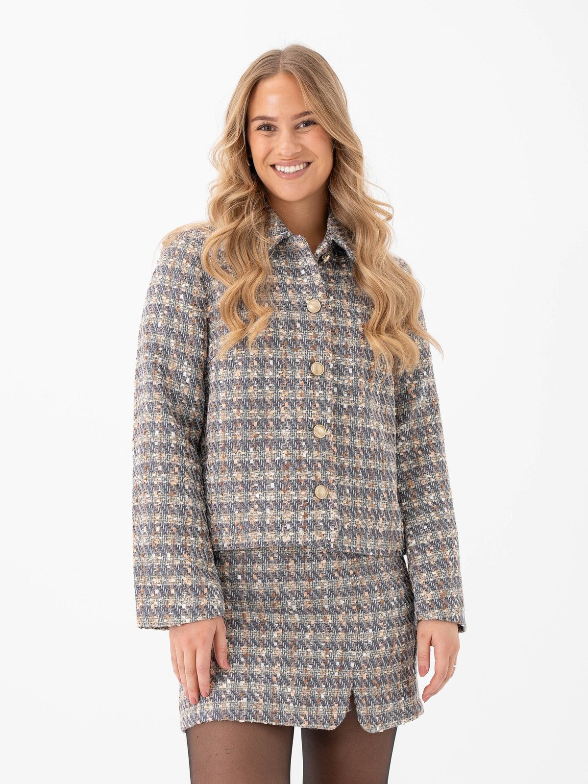 Y.A.S Siraz Long Sleeve Short Jacket Silver Bullet