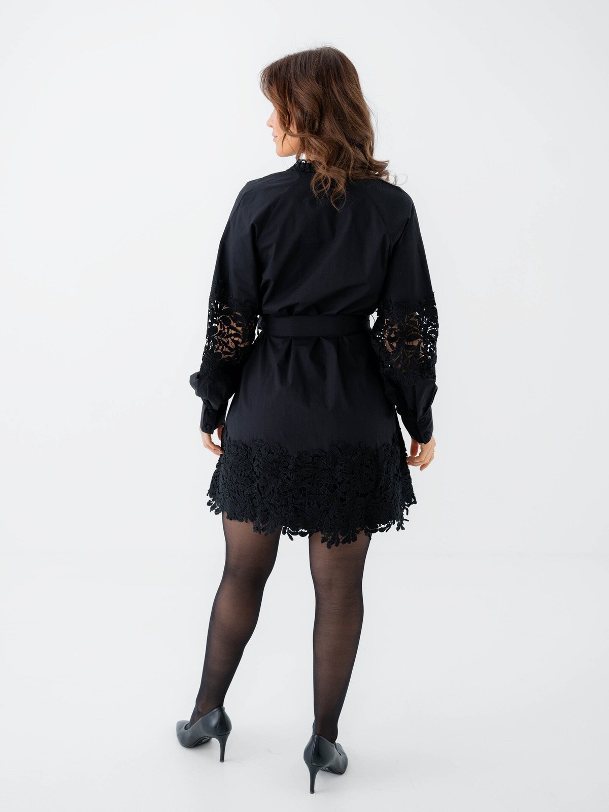 Y.A.S Semira Long Sleeve Shirt Dress Black