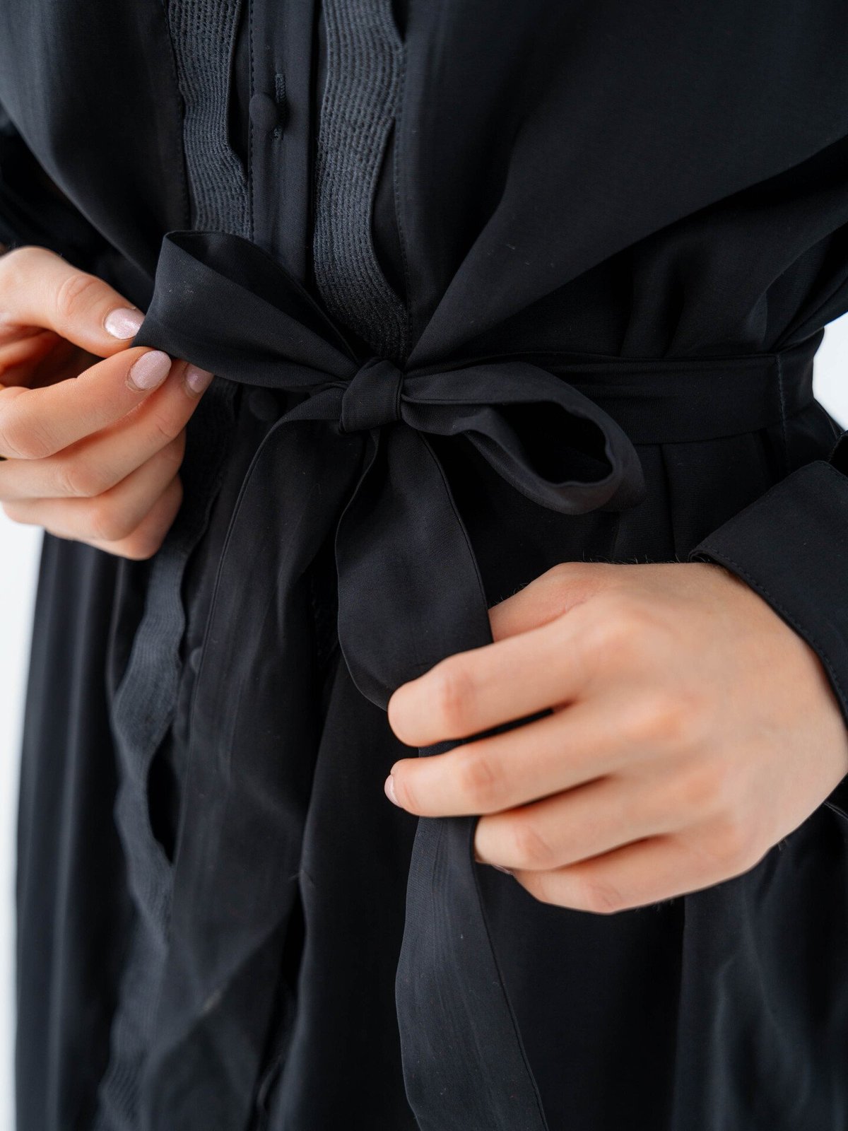 Y.A.S Unica Long Sleeve Shirt Dress Black