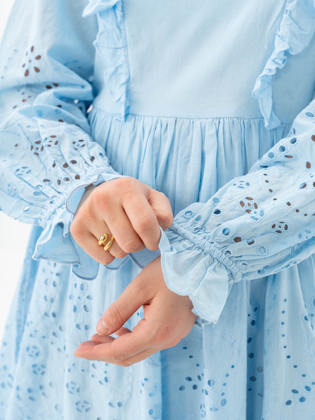 Y.A.S Luma Long Sleeve Dress Clear Sky