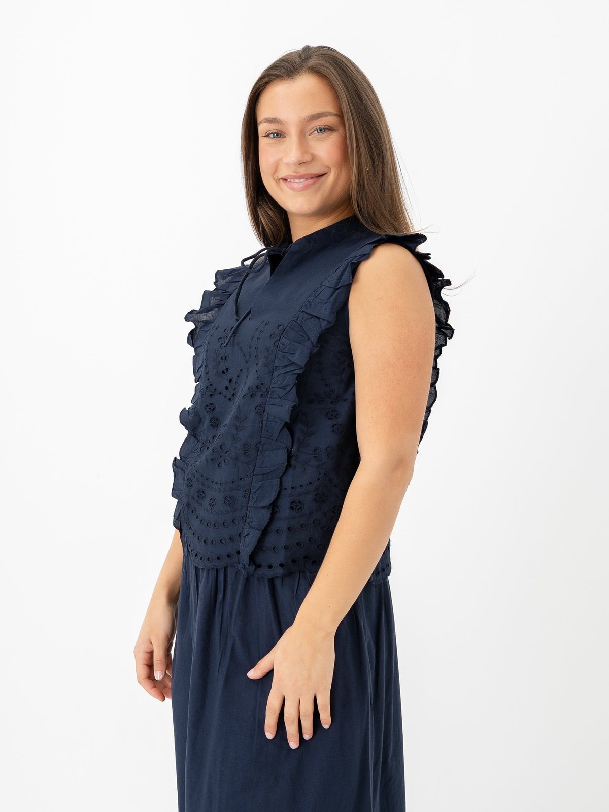 Y.A.S Luma SL Top Navy Blazer