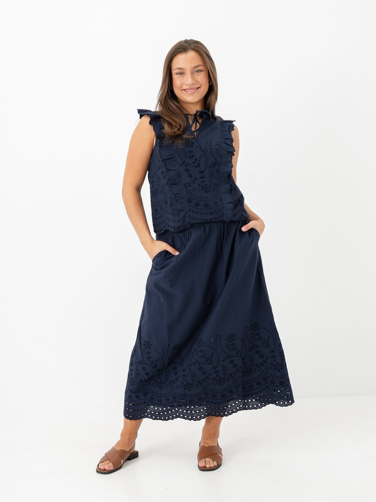 Y.A.S Luma SL Top Navy Blazer