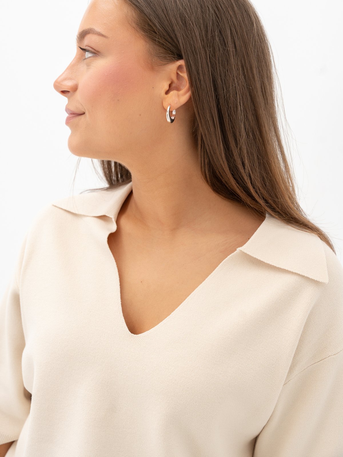 Y.A.S Fonny 2/4 Knit Pullover Birch