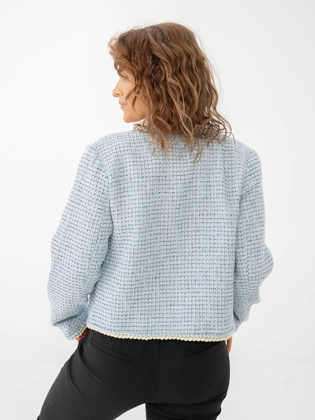 Y.A.S Clara Long Sleeve Jacket Clear Sky