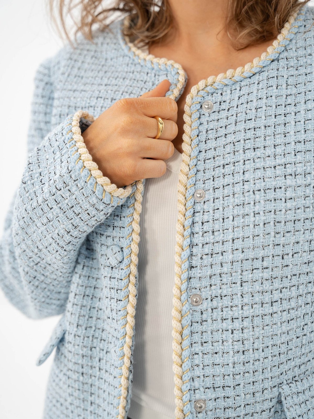 Y.A.S Clara Long Sleeve Jacket Clear Sky