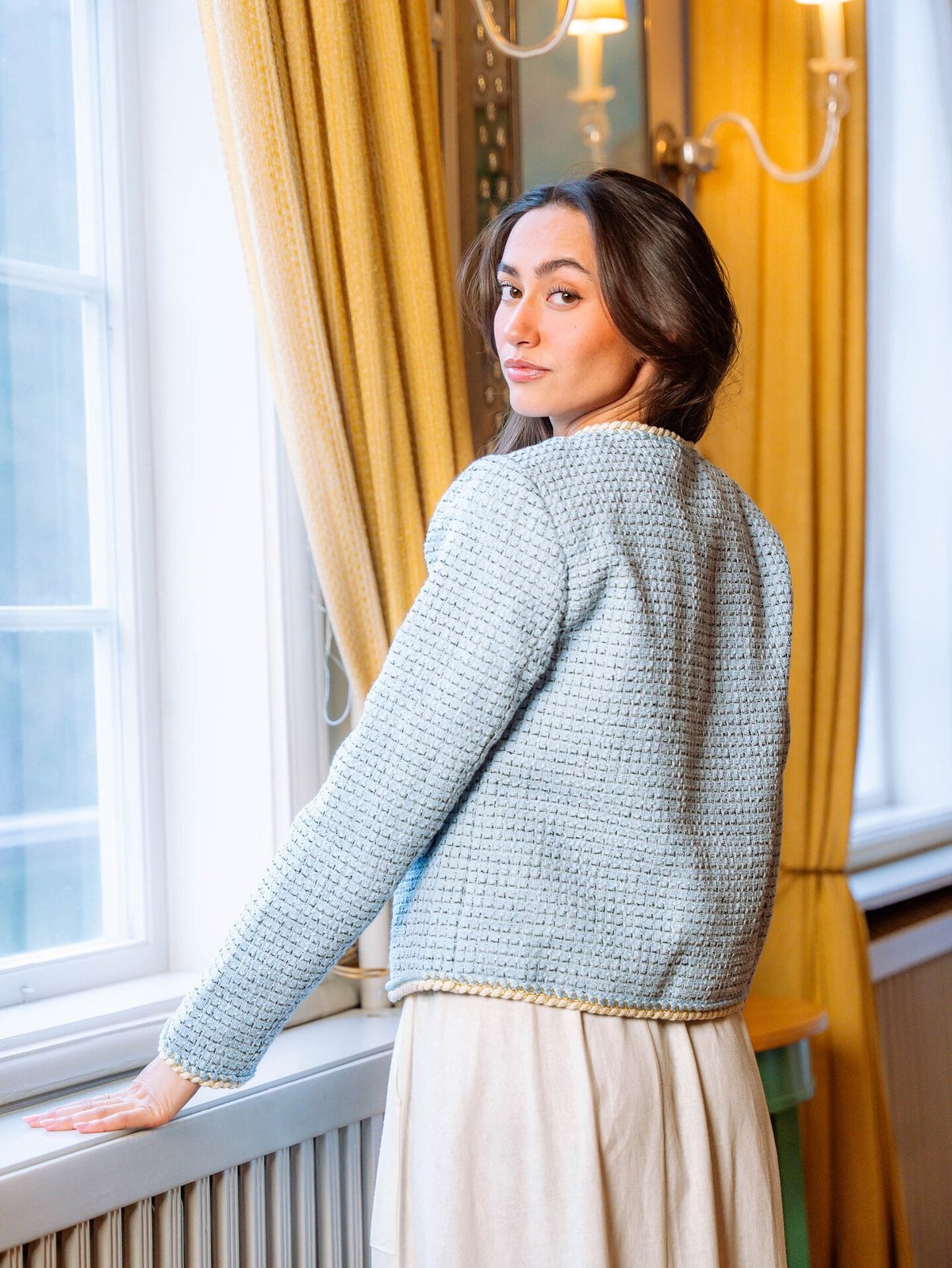 Y.A.S Clara Long Sleeve Jacket Clear Sky