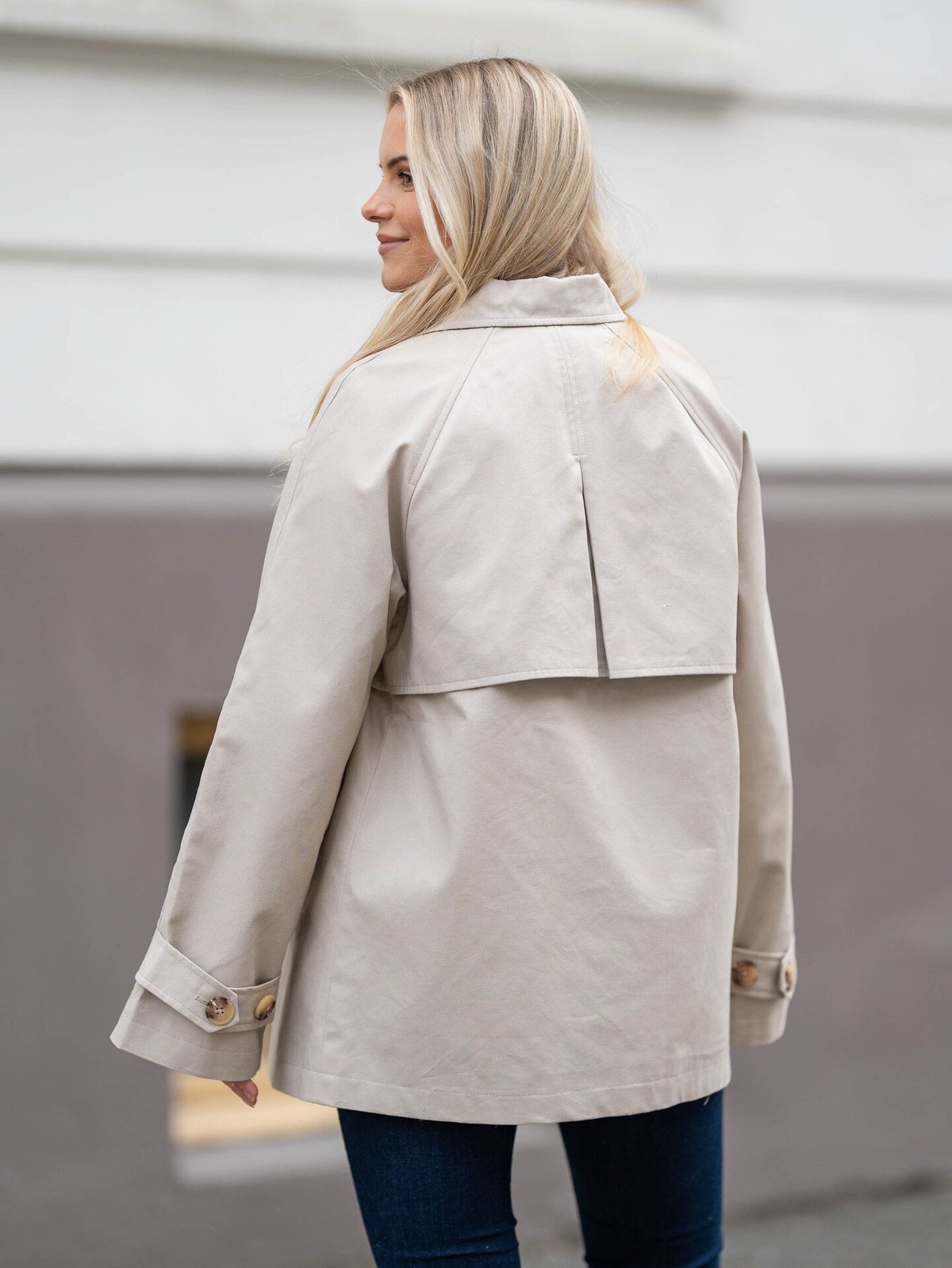 Y.A.S Venice Long Sleeve Trenchcoat Doeskin