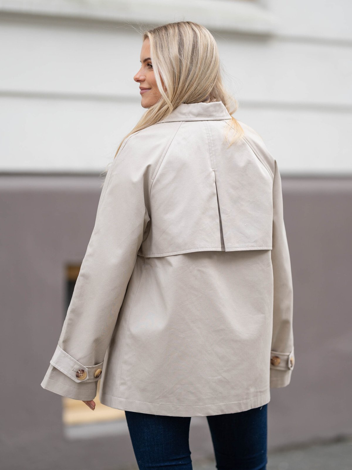 Y.A.S Venice Long Sleeve Trenchcoat Doeskin