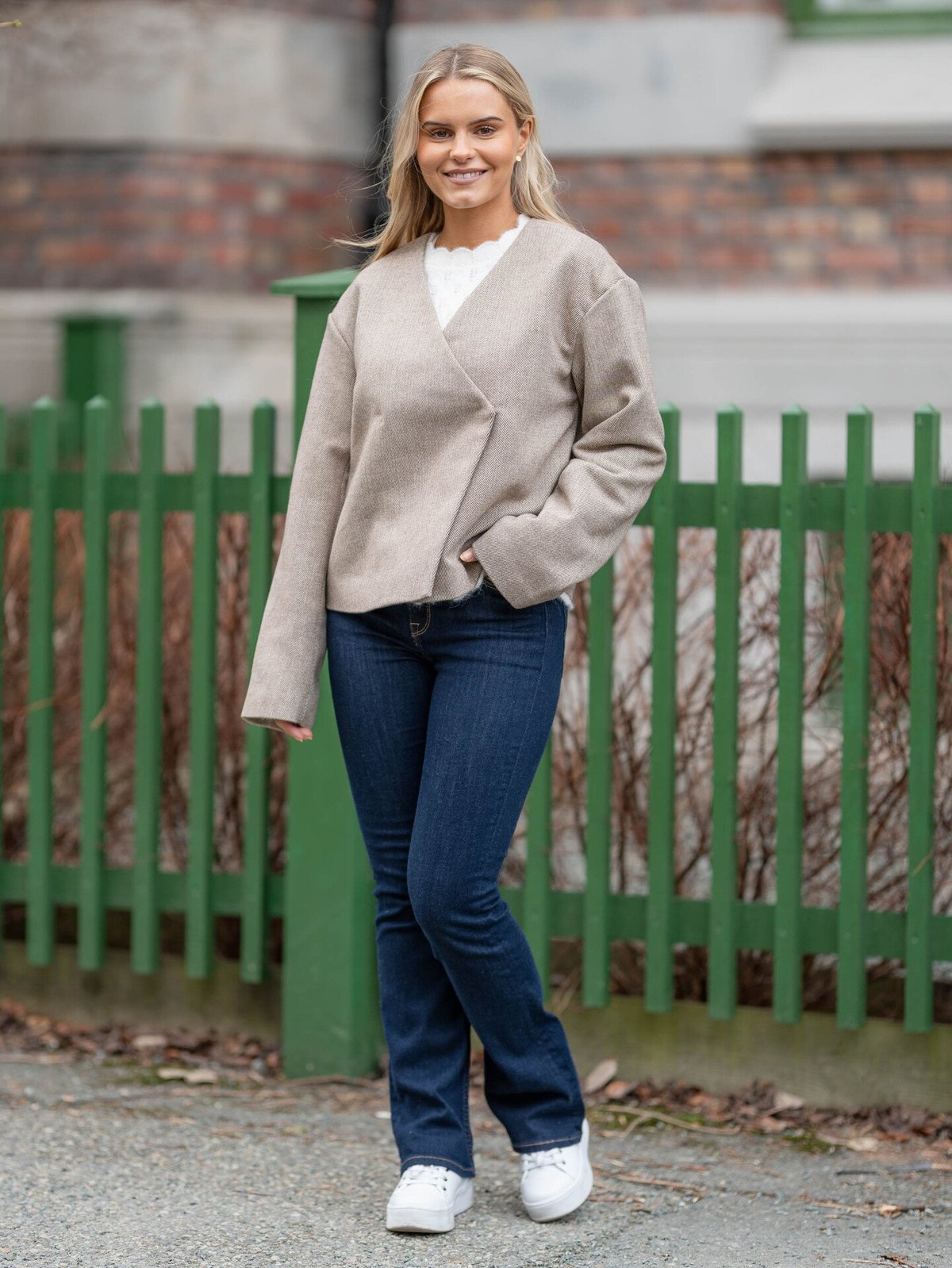 Y.A.S Spring Long Sleeve Jacket Toasted Coconut