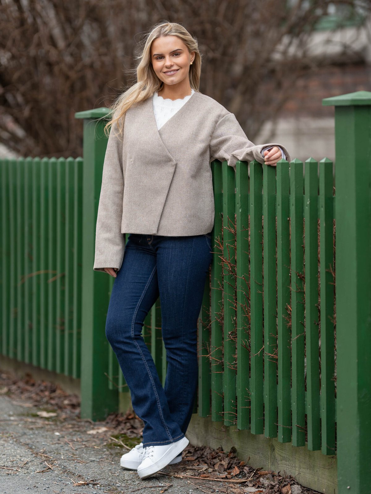 Y.A.S Spring Long Sleeve Jacket Toasted Coconut