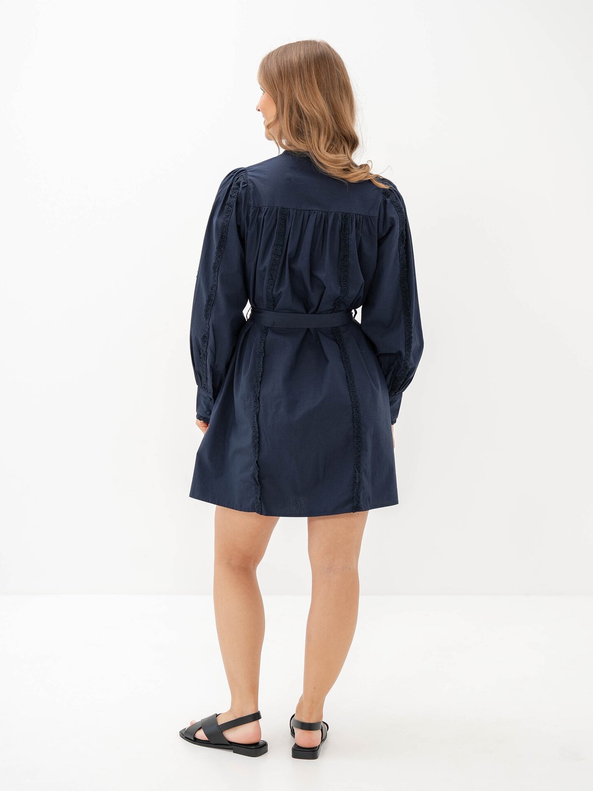 Y.A.S Pagira Long Sleeve High Neck Navy Blazer