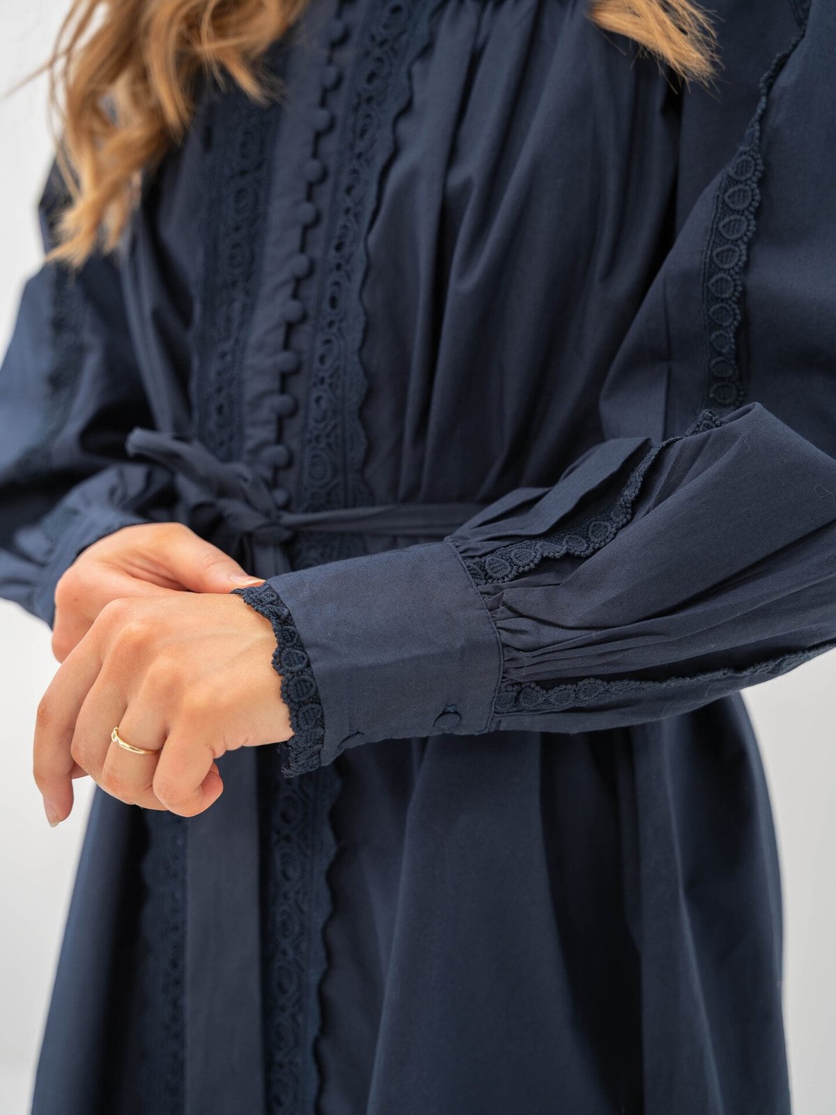 Y.A.S Pagira Long Sleeve High Neck Navy Blazer