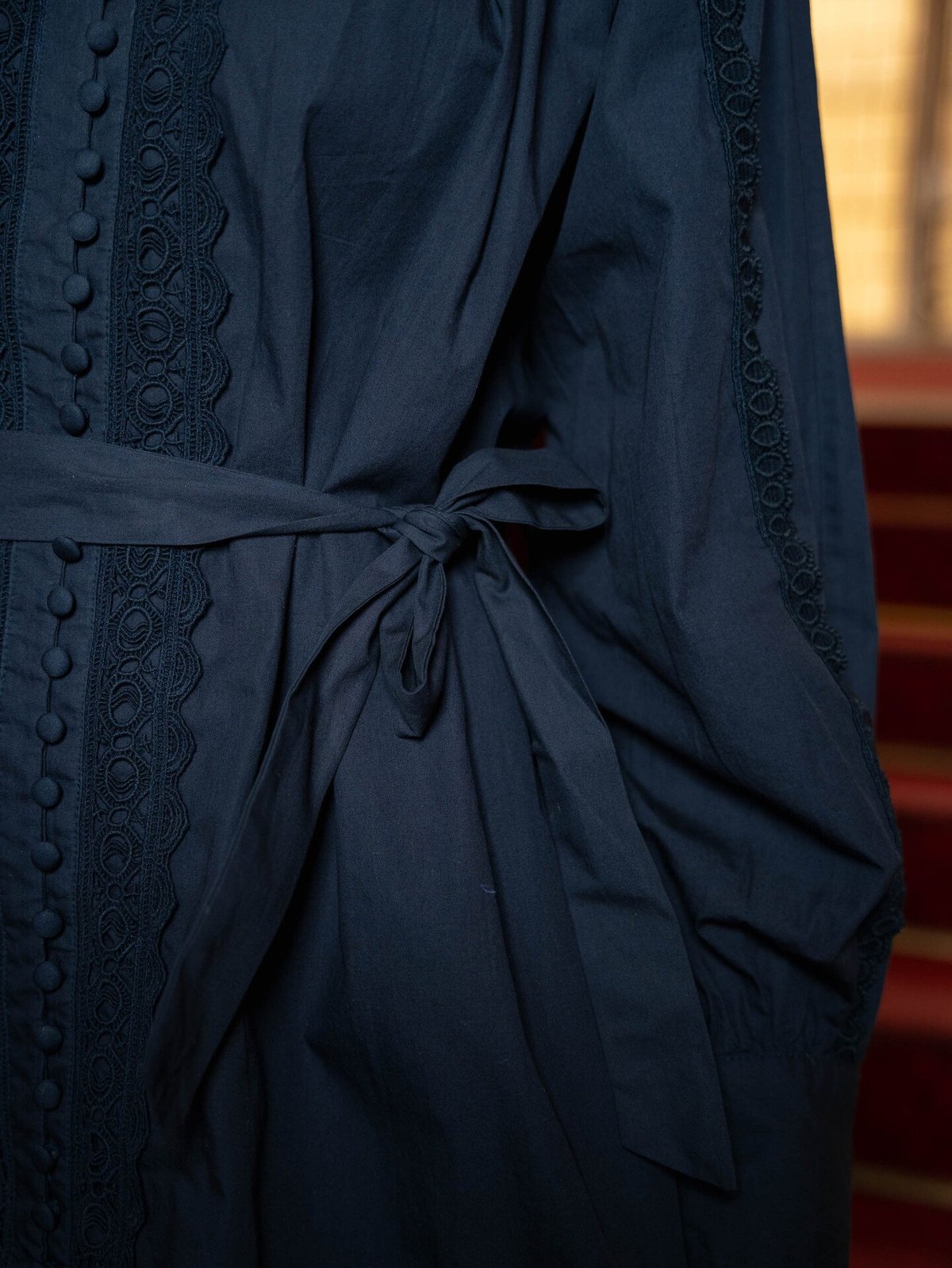 Y.A.S Pagira Long Sleeve High Neck Navy Blazer