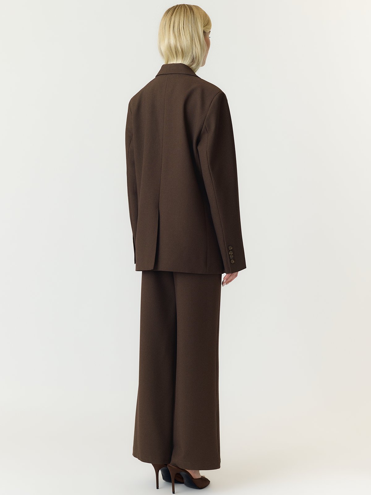 Y.A.S Reemaj Long Sleeve Blazer Chocolate Brown