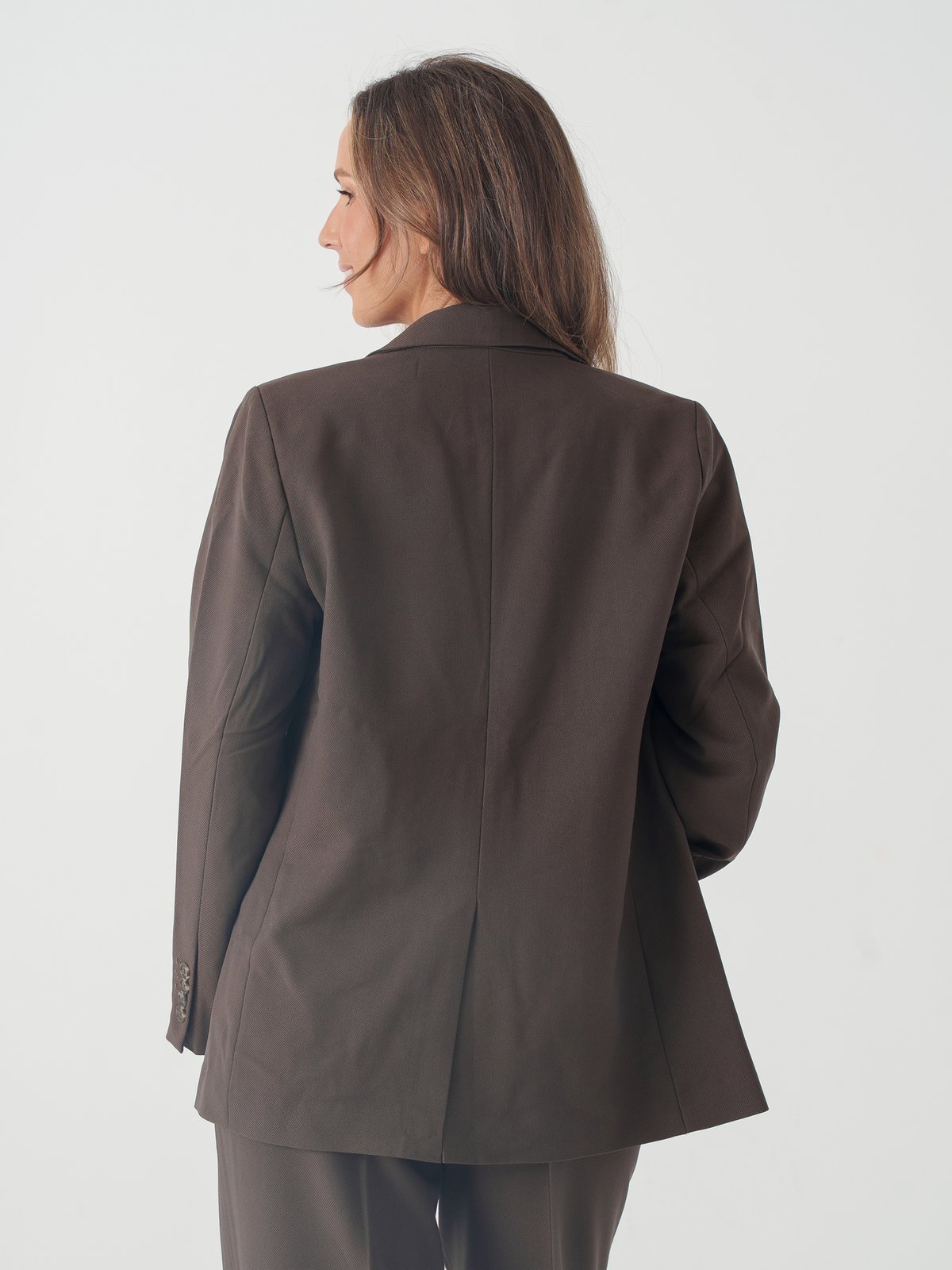 Y.A.S Reemaj Long Sleeve Blazer Chocolate Brown