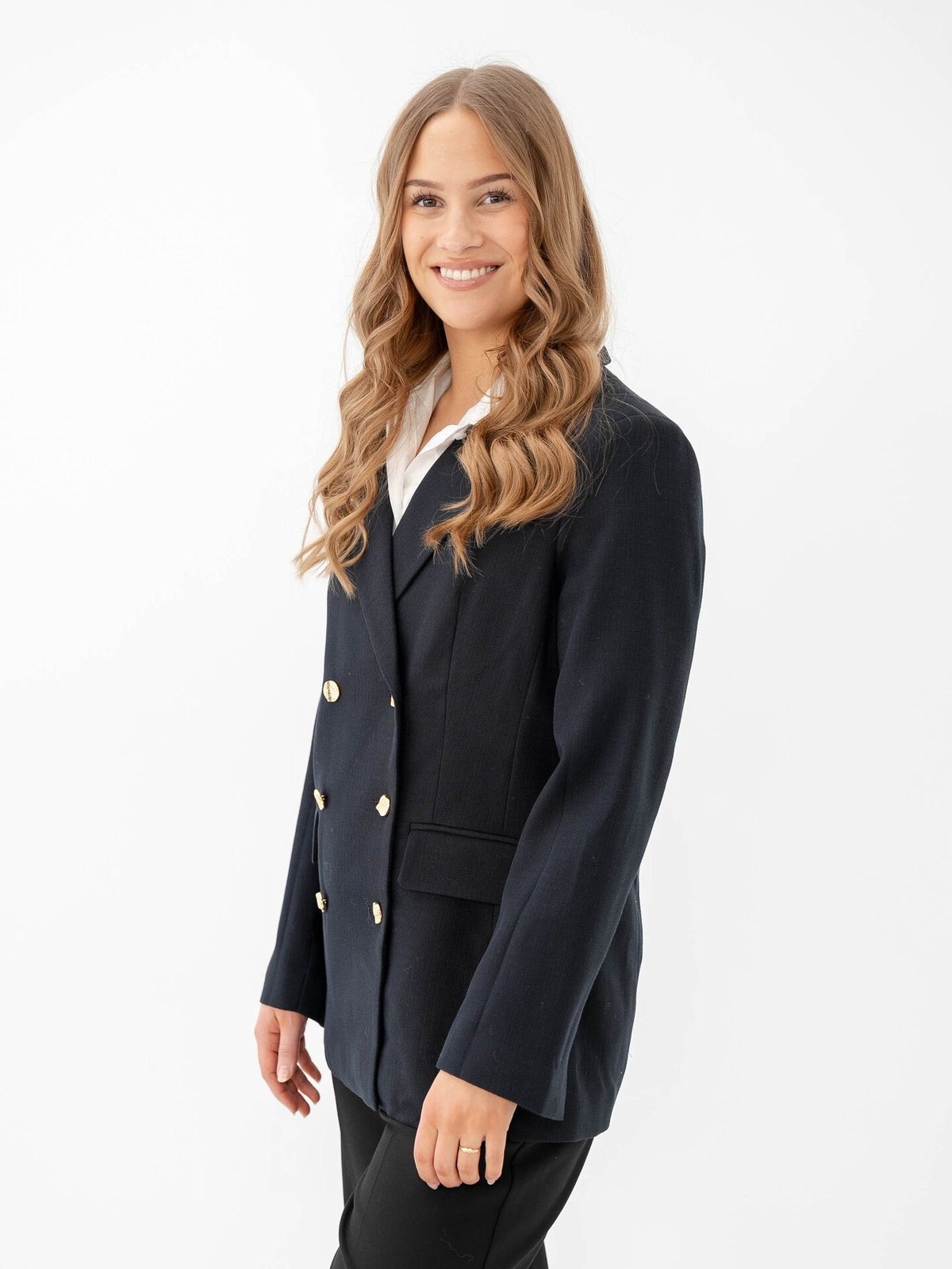 Y.A.S Imula Long Sleeve Blazer Navy Blazer