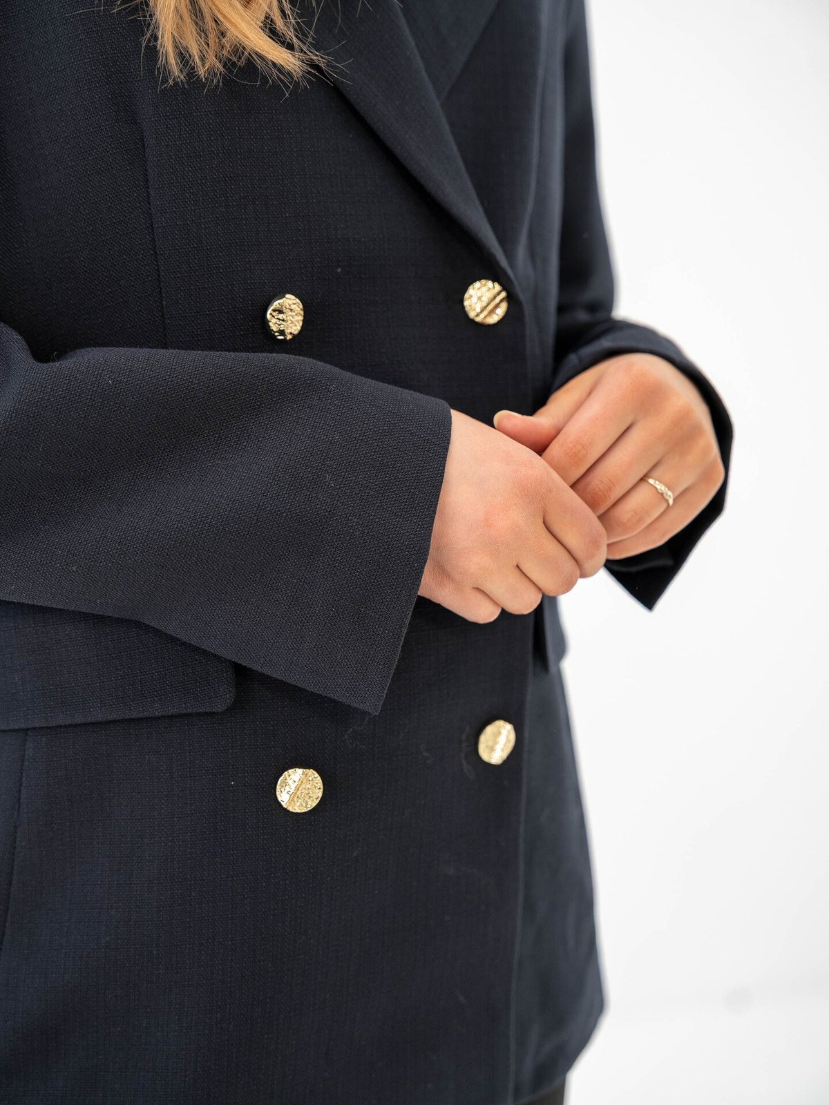 Y.A.S Imula Long Sleeve Blazer Navy Blazer