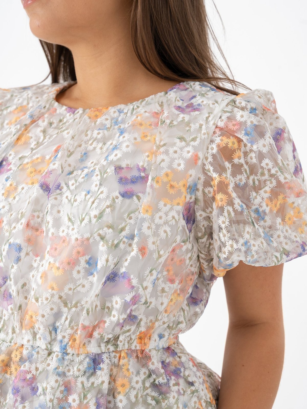 Y.A.S Leanna Short Sleeve Top Star White