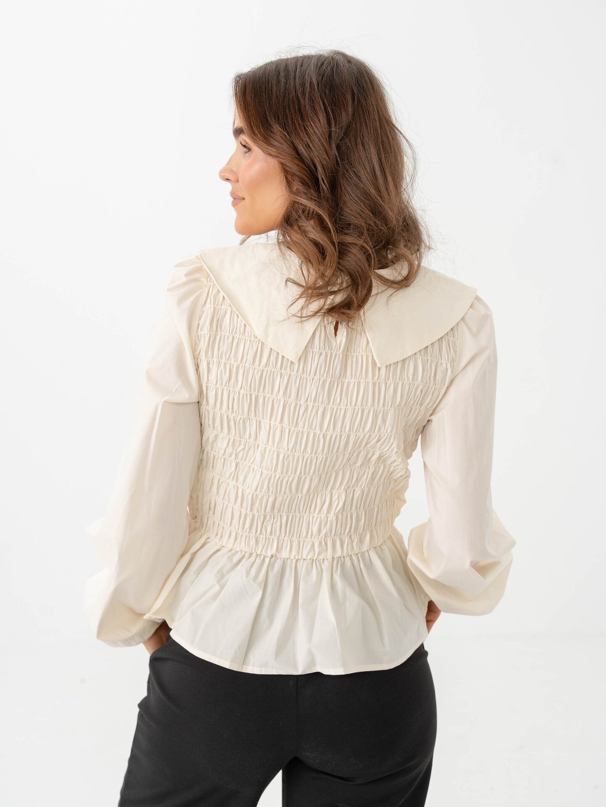 Y.A.S Roma Long Sleeve Top Birch