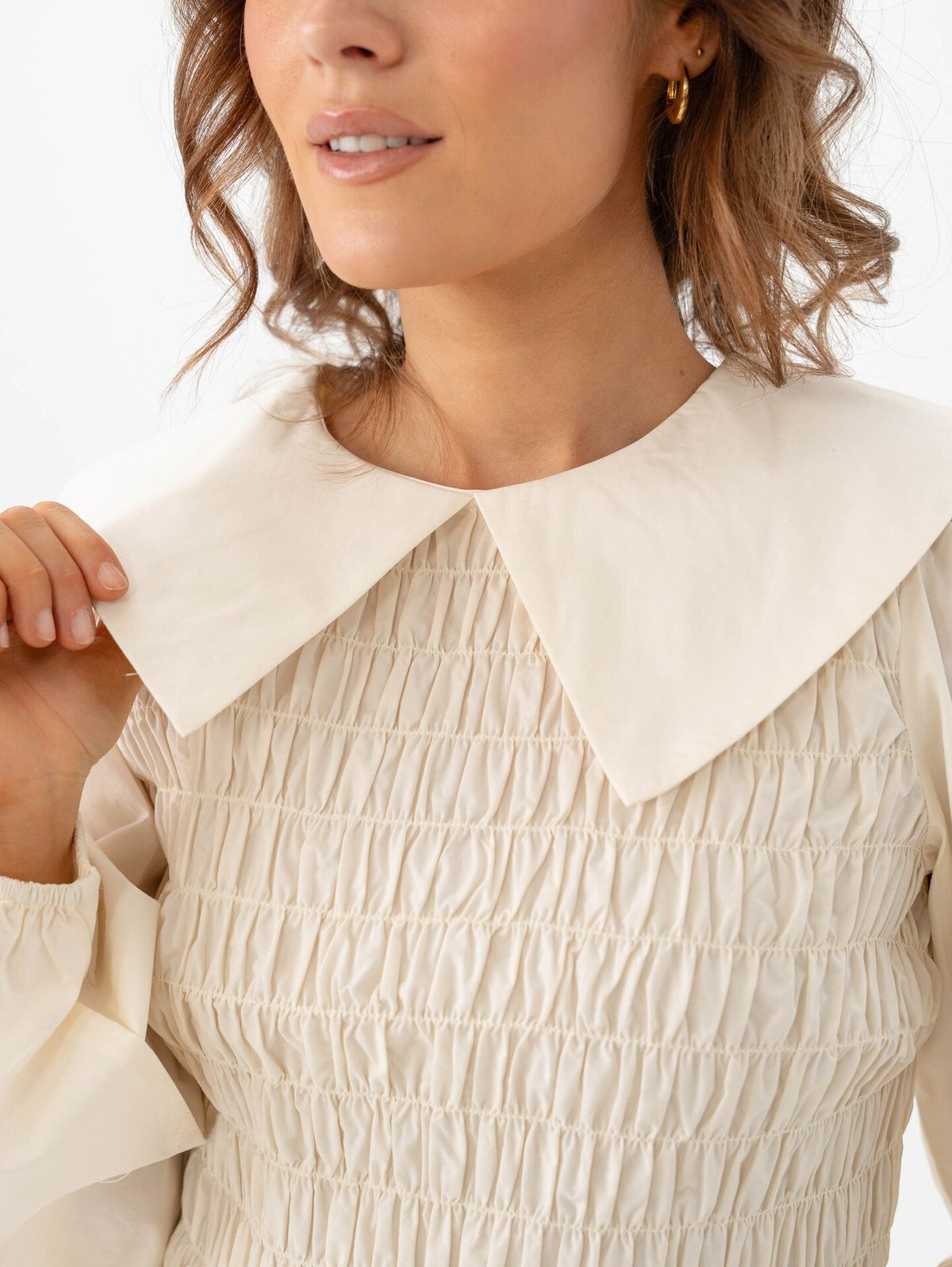 Y.A.S Roma Long Sleeve Top Birch