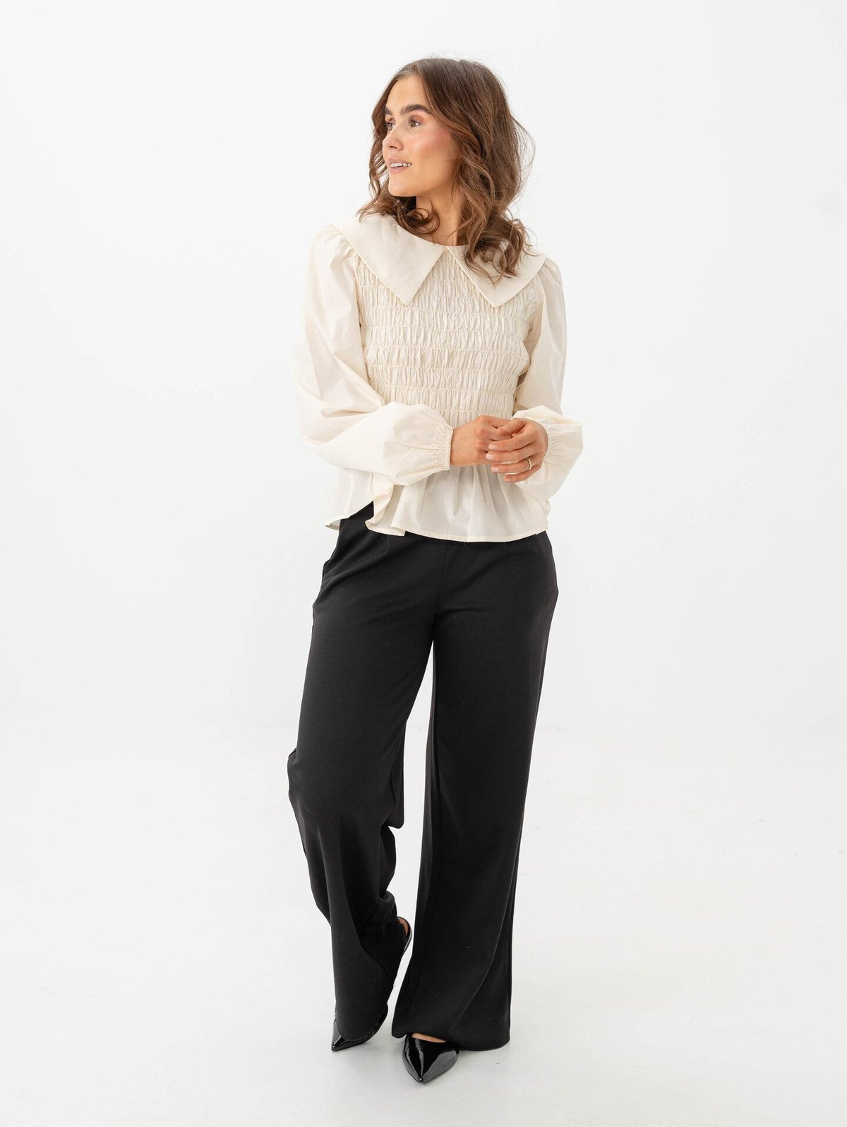 Y.A.S Roma Long Sleeve Top Birch