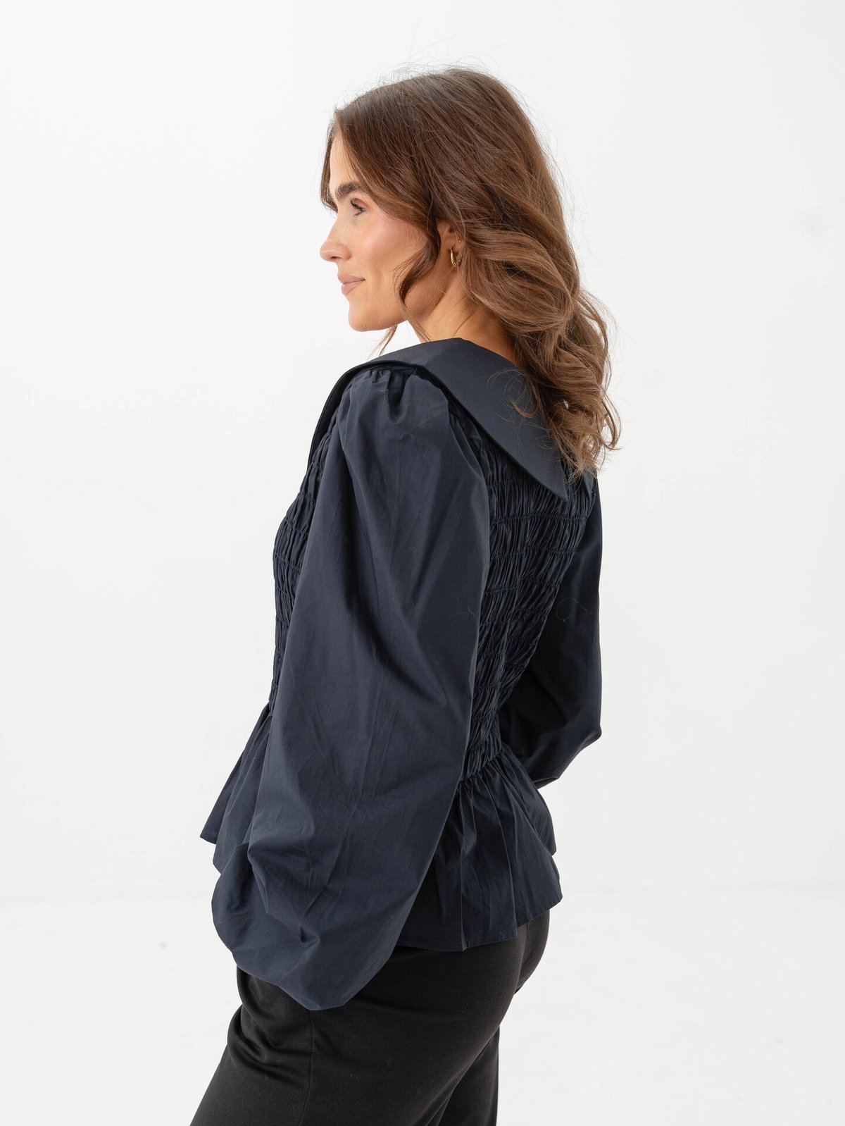 Y.A.S Roma Long Sleeve Top Navy Blazer