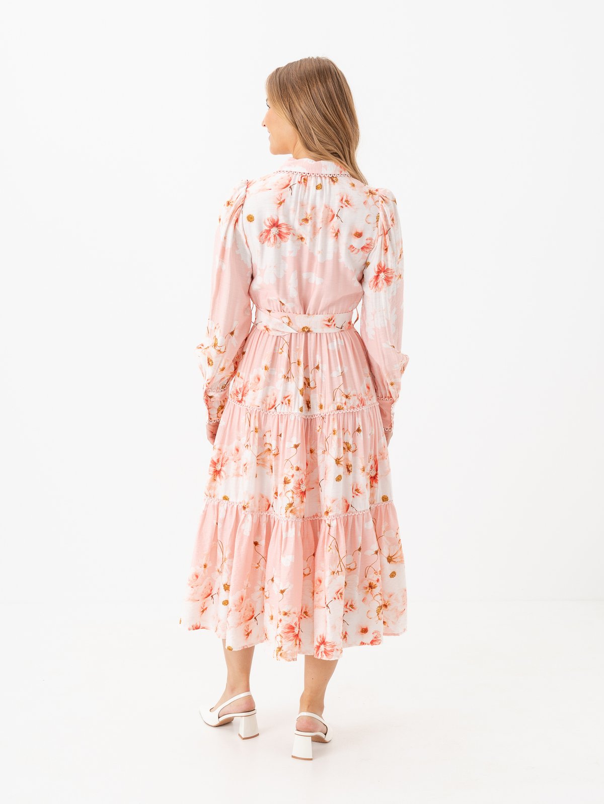 Y.A.S Billa Long Sleeve Long Dress Chintz Rose