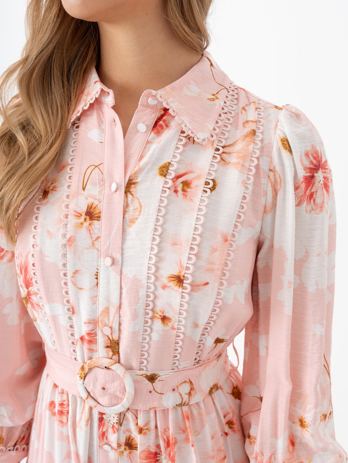 Y.A.S Billa Long Sleeve Long Dress Chintz Rose