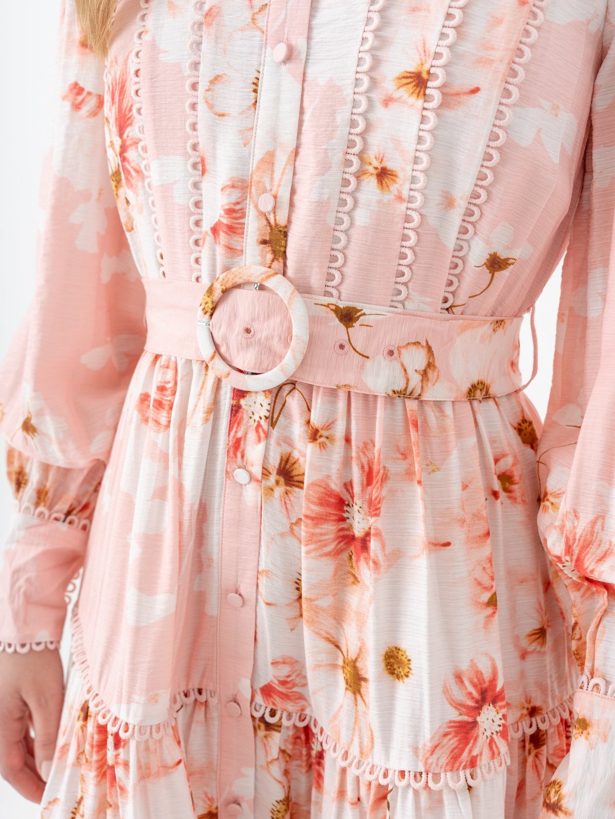 Y.A.S Billa Long Sleeve Long Dress Chintz Rose