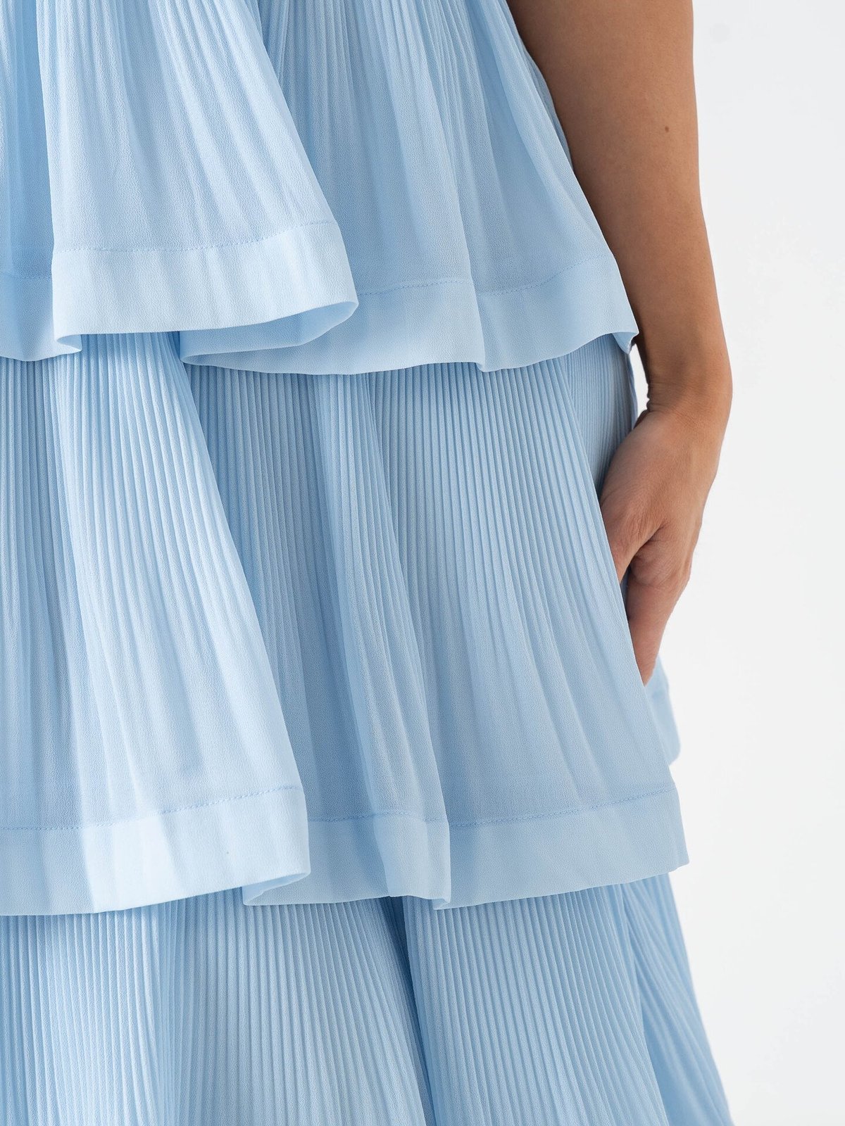 Y.A.S Plira Short Sleeve Long Dress Skyway