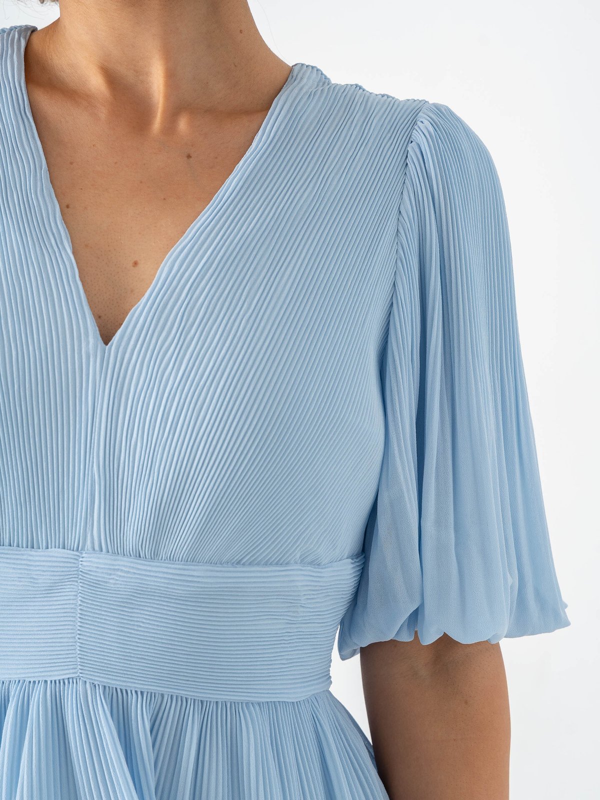 Y.A.S Plira Short Sleeve Long Dress Skyway