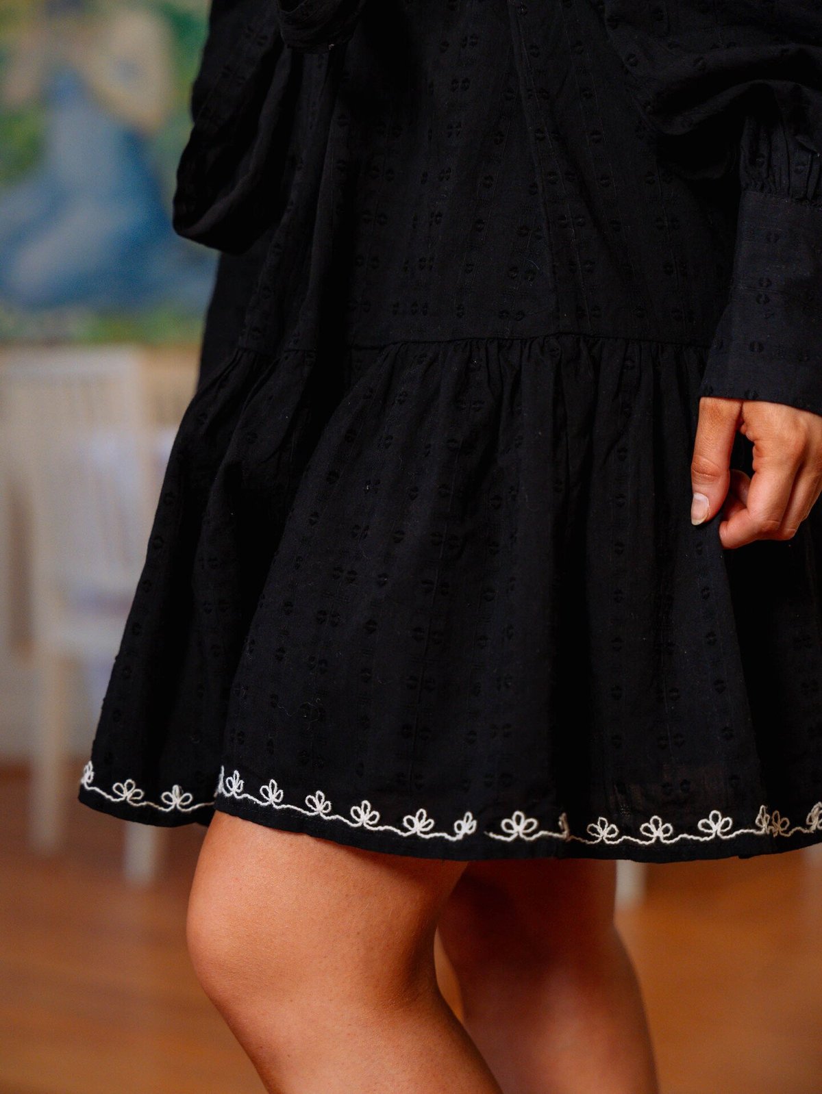 Y.A.S Zimea Long Sleeve Shirt Dress Black