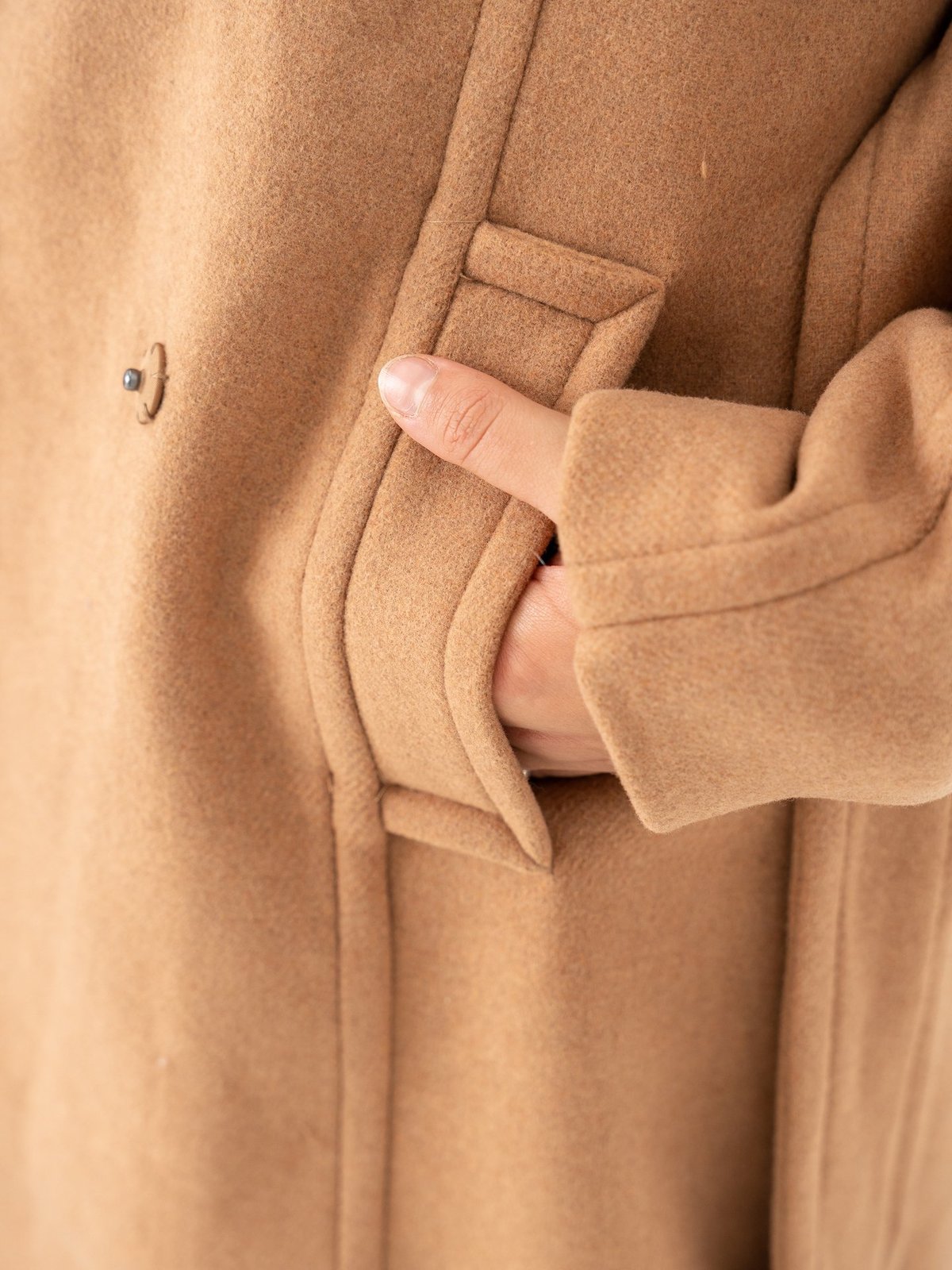Y.A.S Kali Wool Blend Coat Tobacco Brown