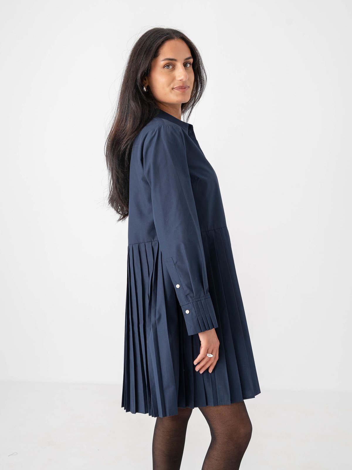 Y.A.S Royelli Long Sleeve Shirt Dress Navy Blazer