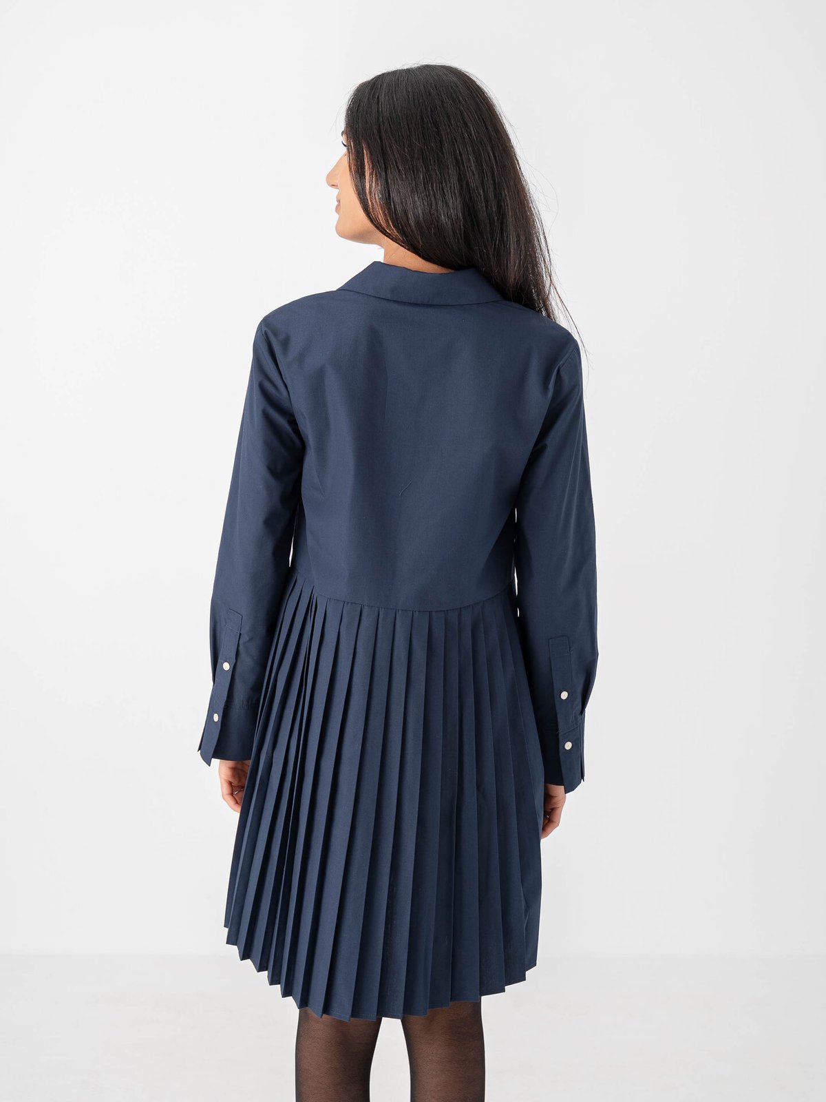 Y.A.S Royelli Long Sleeve Shirt Dress Navy Blazer