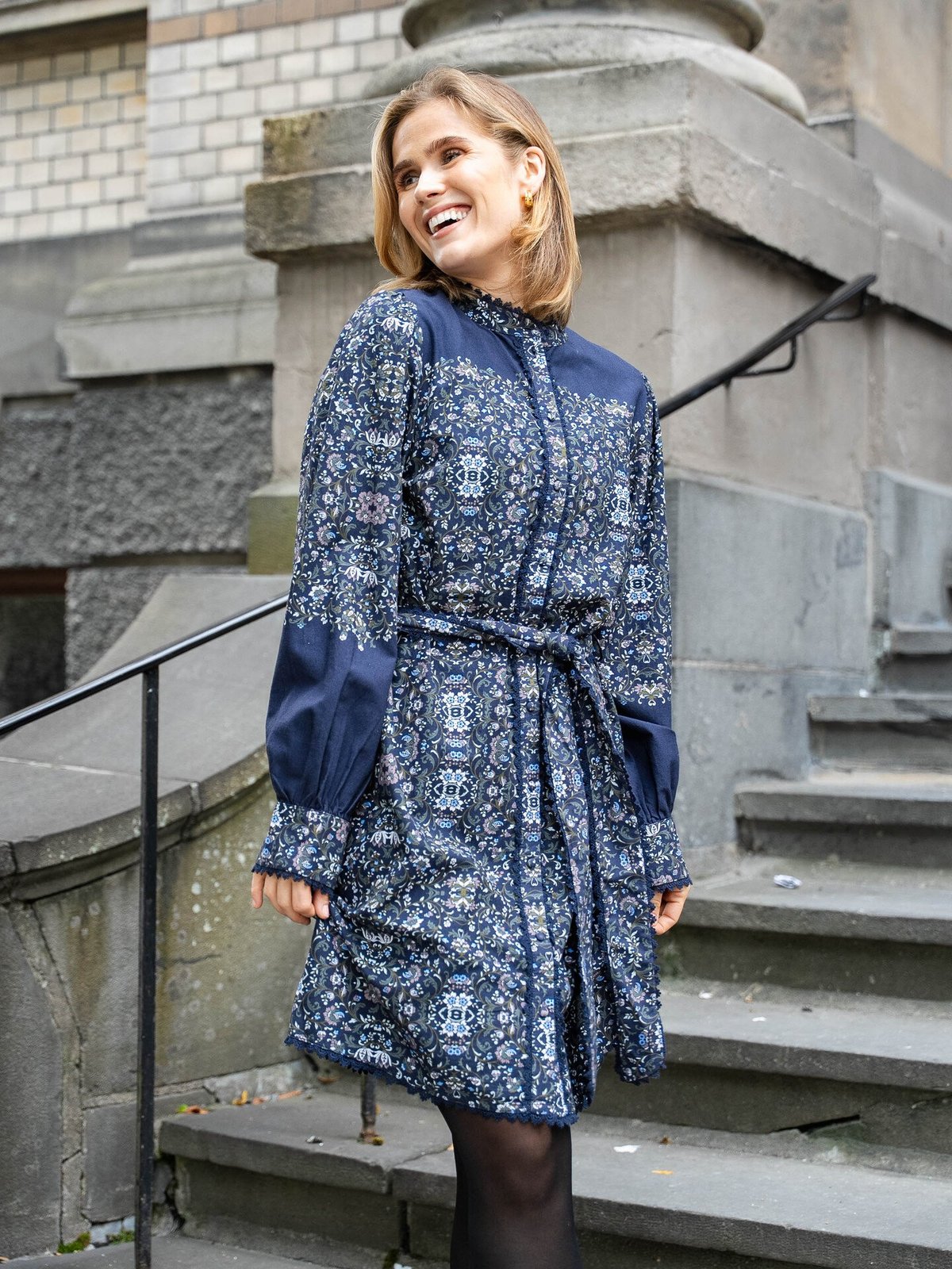 Y.A.S Tillo Long Sleeve Dress Navy Blazer